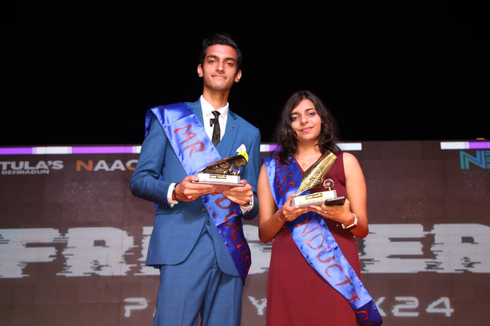 तुलाज इंस्टीट्यूट ने फ्रेशर्स पार्टी 2024 करी आयोजित  युवराज और भूमिका ने मिस्टर और मिस फ्रेशर्स का खिताब जीता