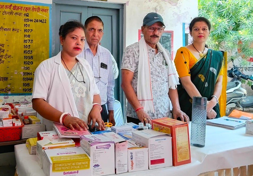 हिन्दुस्तान जिं़क द्वारा स्वास्थ्य सेवा पहल के तहत् आयोजित शिविरों में 1100 से अधिक ग्रामीण लाभान्वित