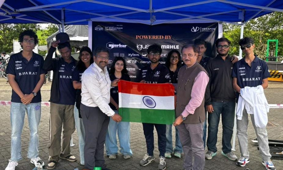 एमआईटी-डब्ल्यूपीयू टीम ने यूरोपियन हाइपरलूप वीक 2026 में दुनिया के शीर्ष 10 में बनाई जगह, ‘इमर्जिंग इंजीनियरिंग टैलेंट’ पुरस्कार से सम्मानित